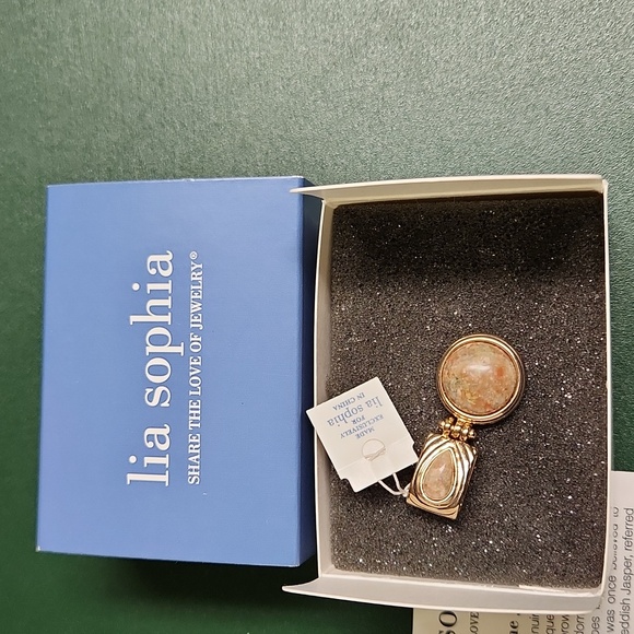 Lia Sophia Jasper Pendant Slide, NWT, Box, Paperwork - Picture 7 of 10
